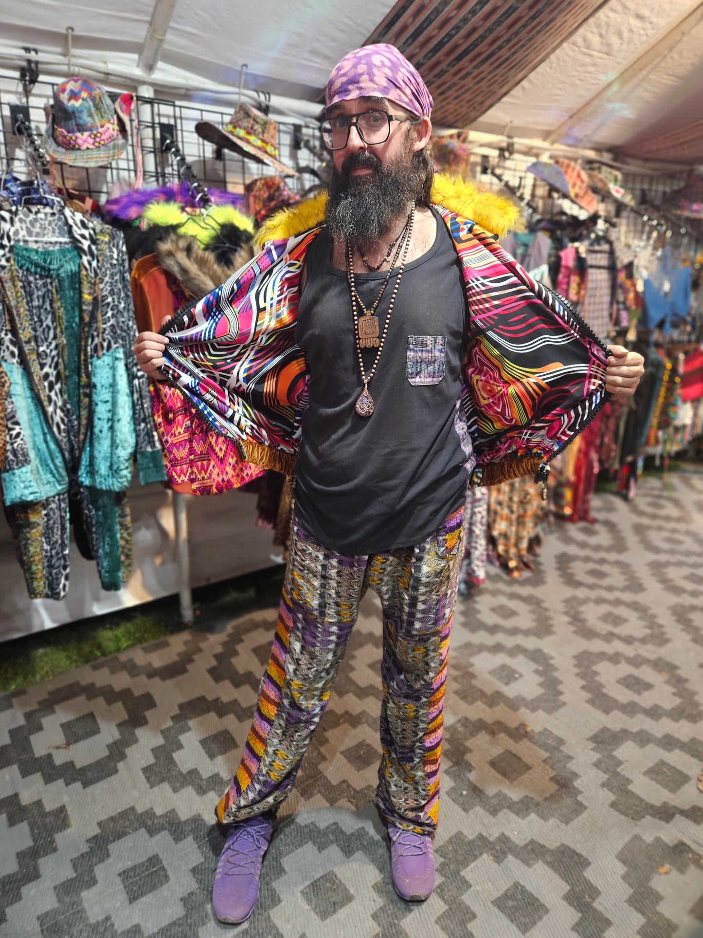 Flower of Life Jacket - Funky Soul Cowboy