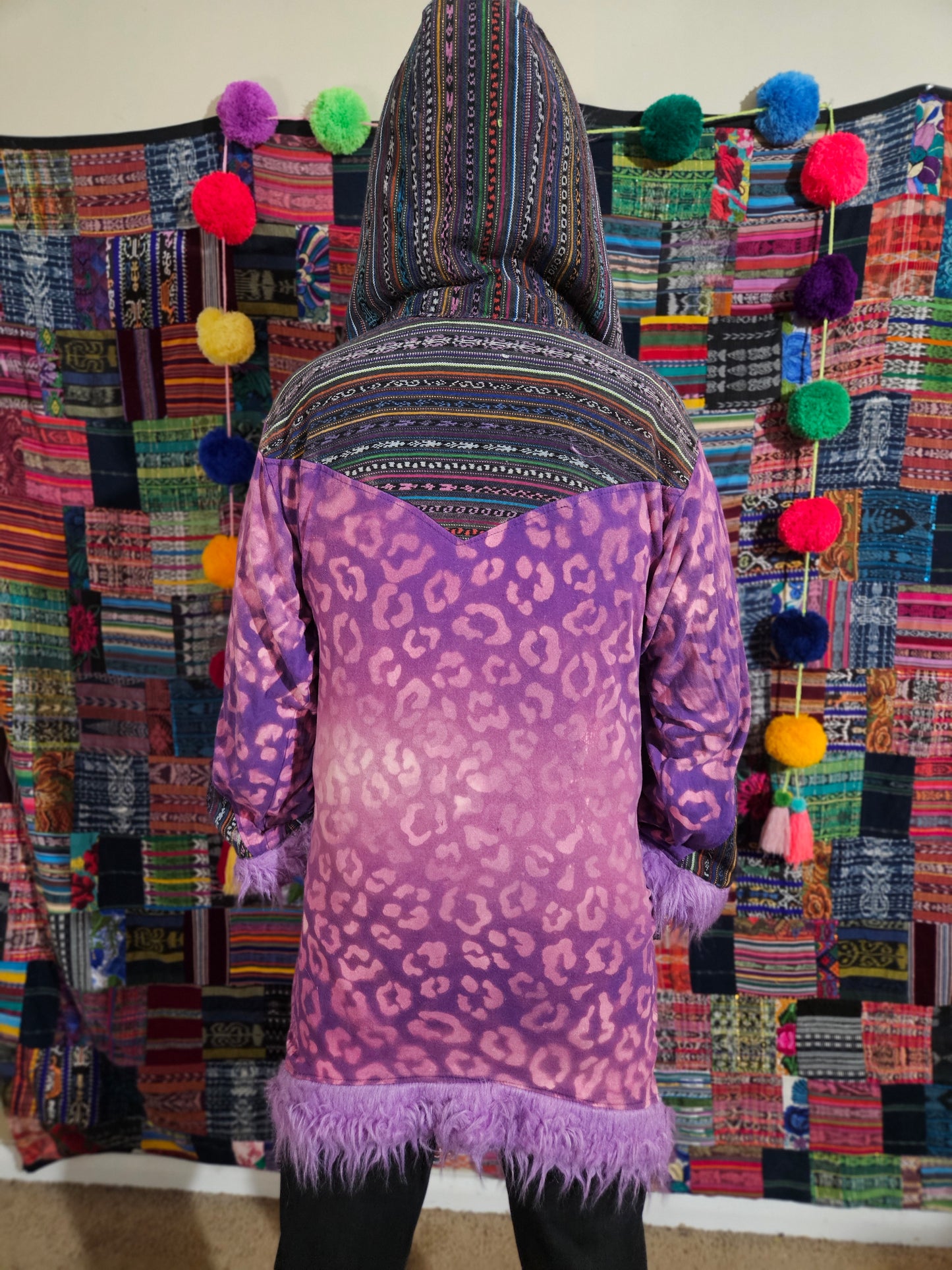 Cloak - Purple Leopard