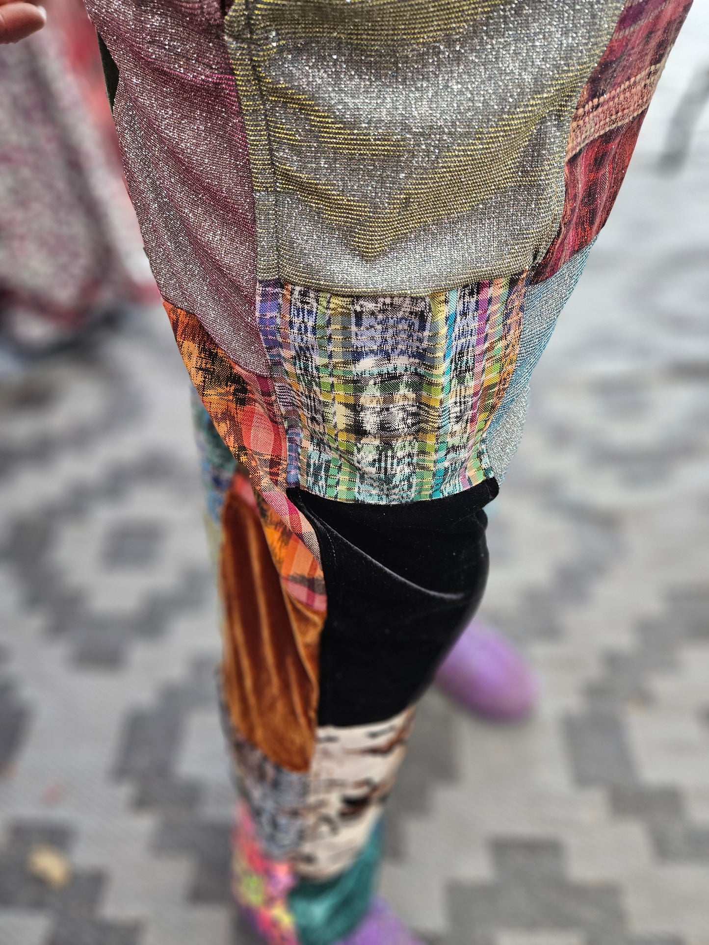 Patchwork Overalls