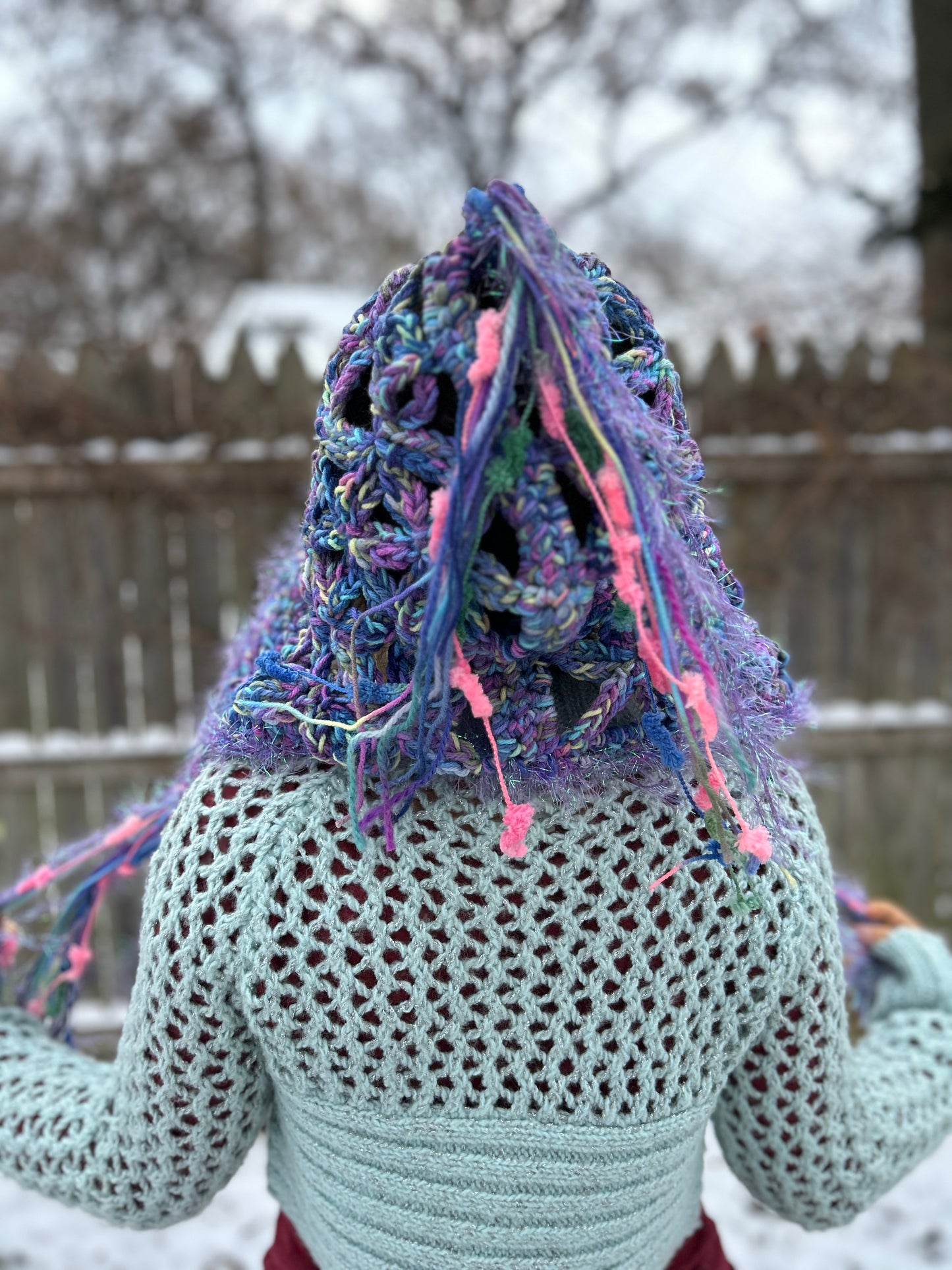 Pastel Fae Flower of Life oversized hood