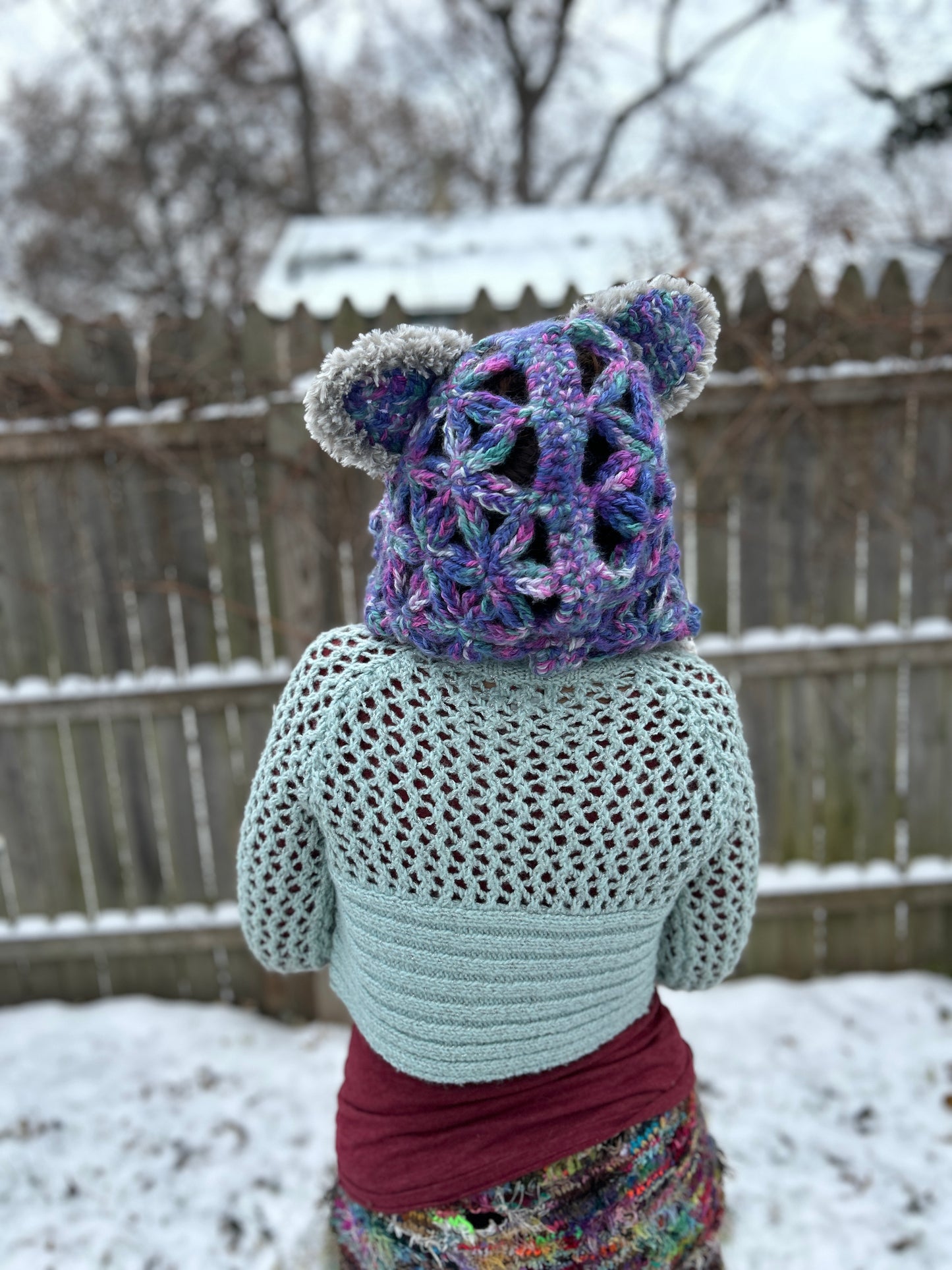 Foxy Fae Flower of Life Oversized Hood