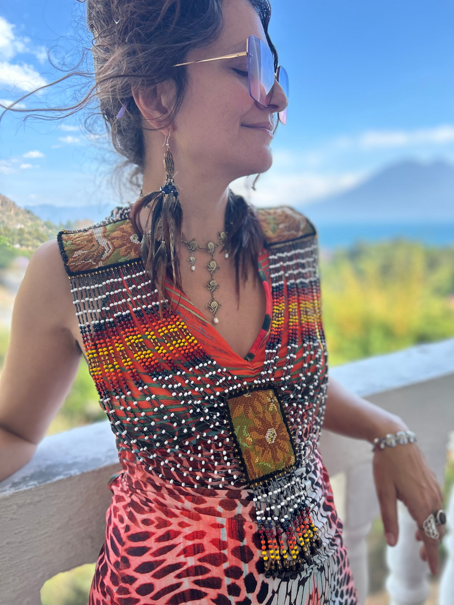 Beaded Goddess top