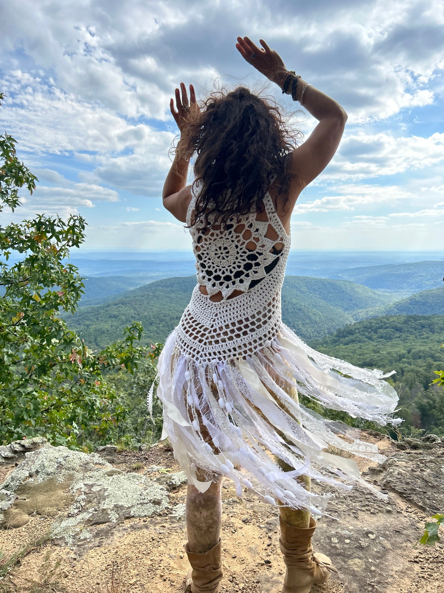 Dreamy White Fae vest