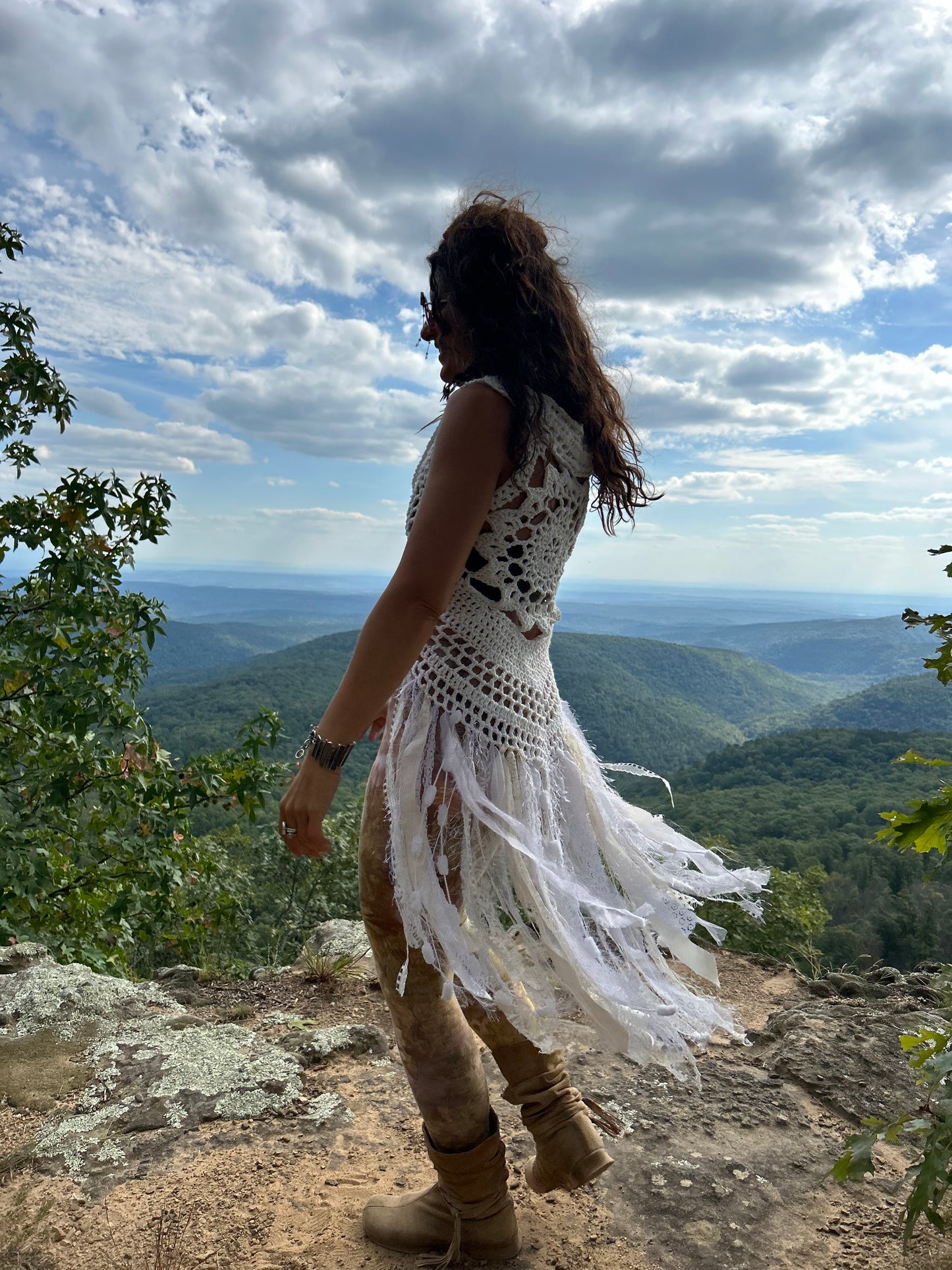 Dreamy White Fae vest