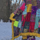 Patchwork Cloak - Fuzzy Dream