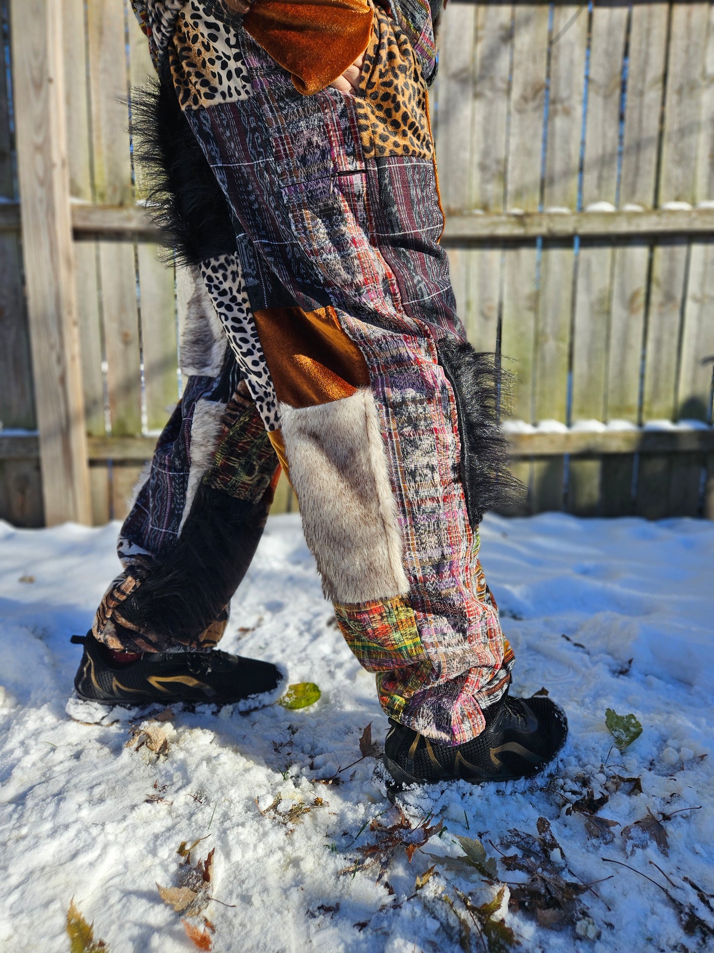 Patchwork Furry Jogger