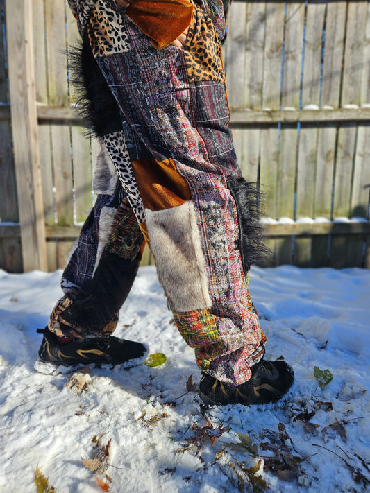 Patchwork Furry Jogger