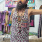 Festival Tank Top - Purple Leopard / Black Velvet