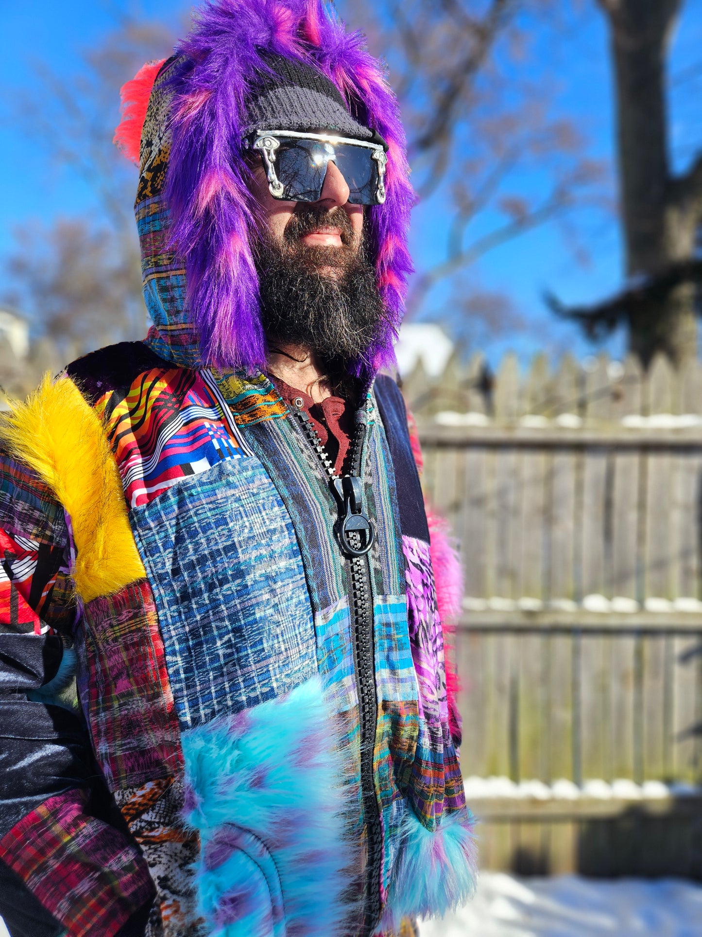 Patchwork Jacket - All Fluffed Out