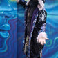Sequin Cloak Black