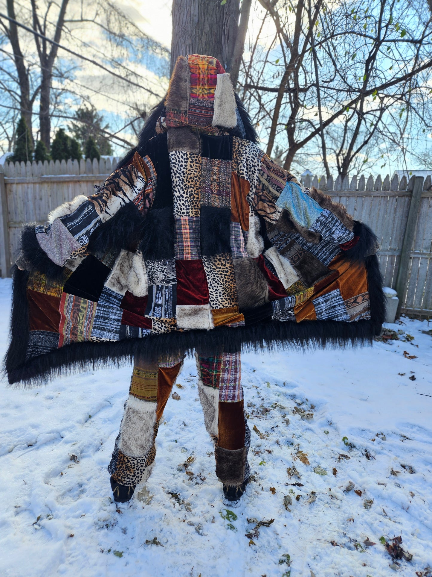 Patchwork Cloak - Artic Raver