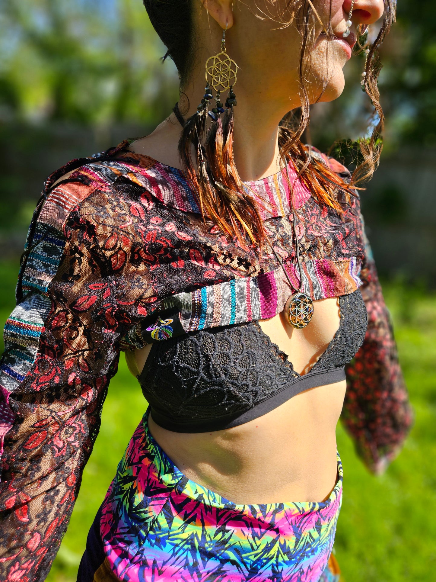 Lace Shrug - Roses are Red