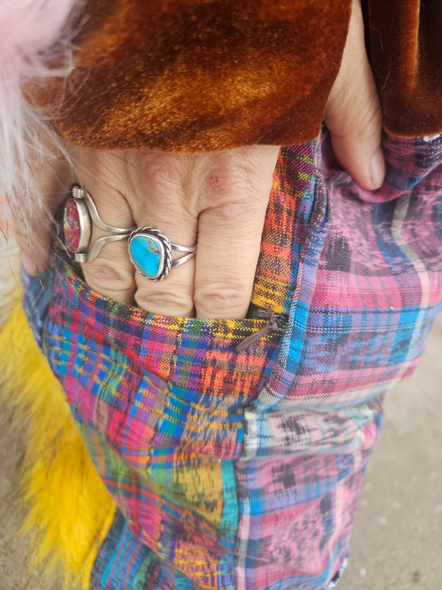 Patchwork Furry Jogger