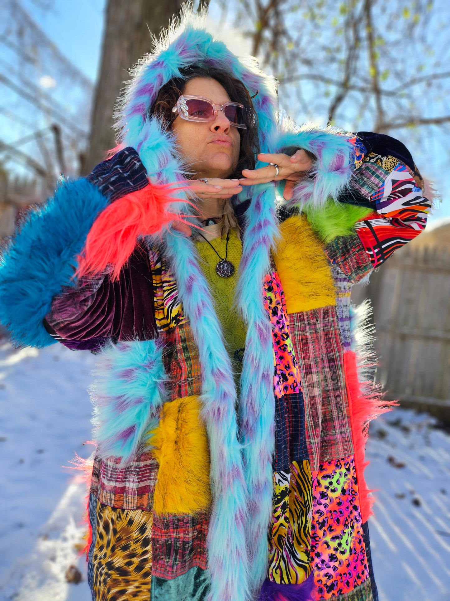 Patchwork Cloak - Elevated Vibes