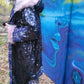 Sequin Cloak Black