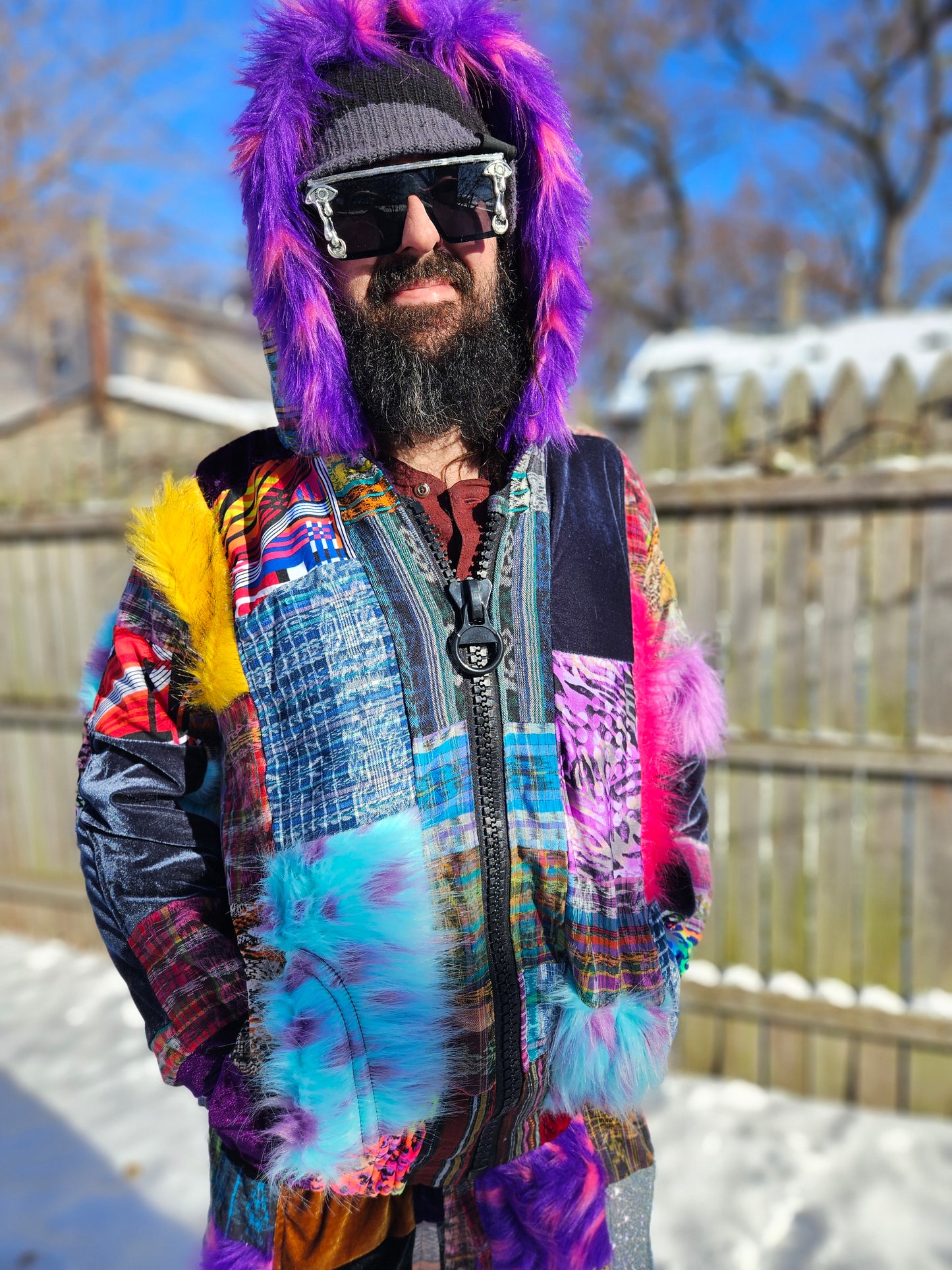 Patchwork Jacket - All Fluffed Out