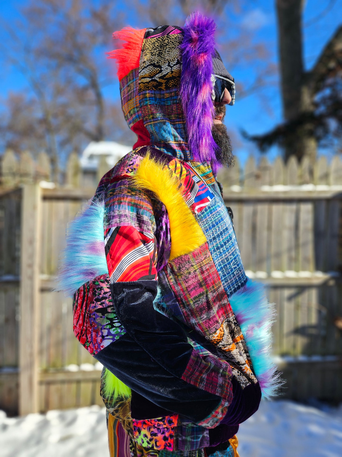 Patchwork Jacket - All Fluffed Out