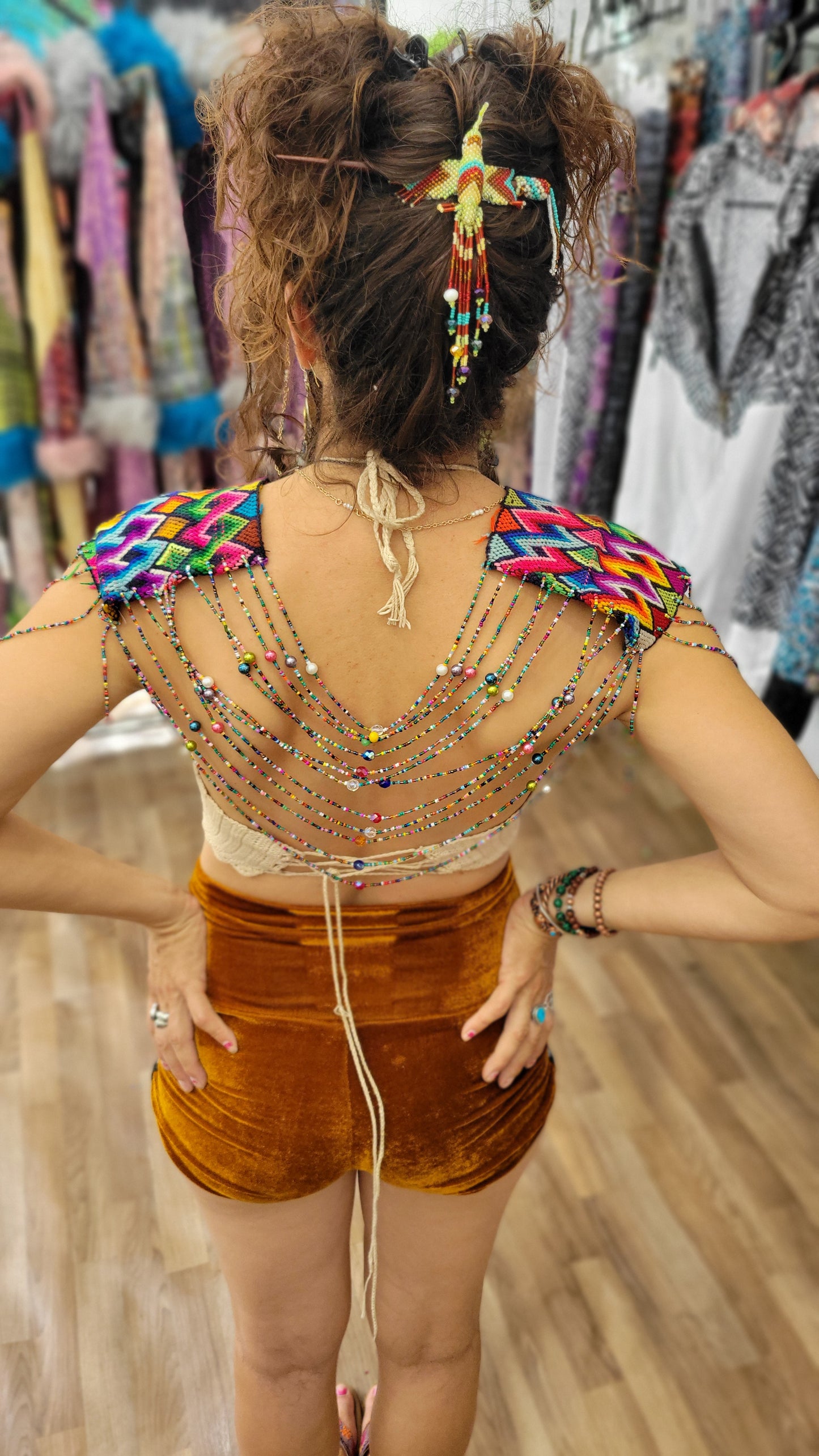 Beaded Goddess Top