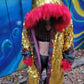 Sequin Cloak Gold
