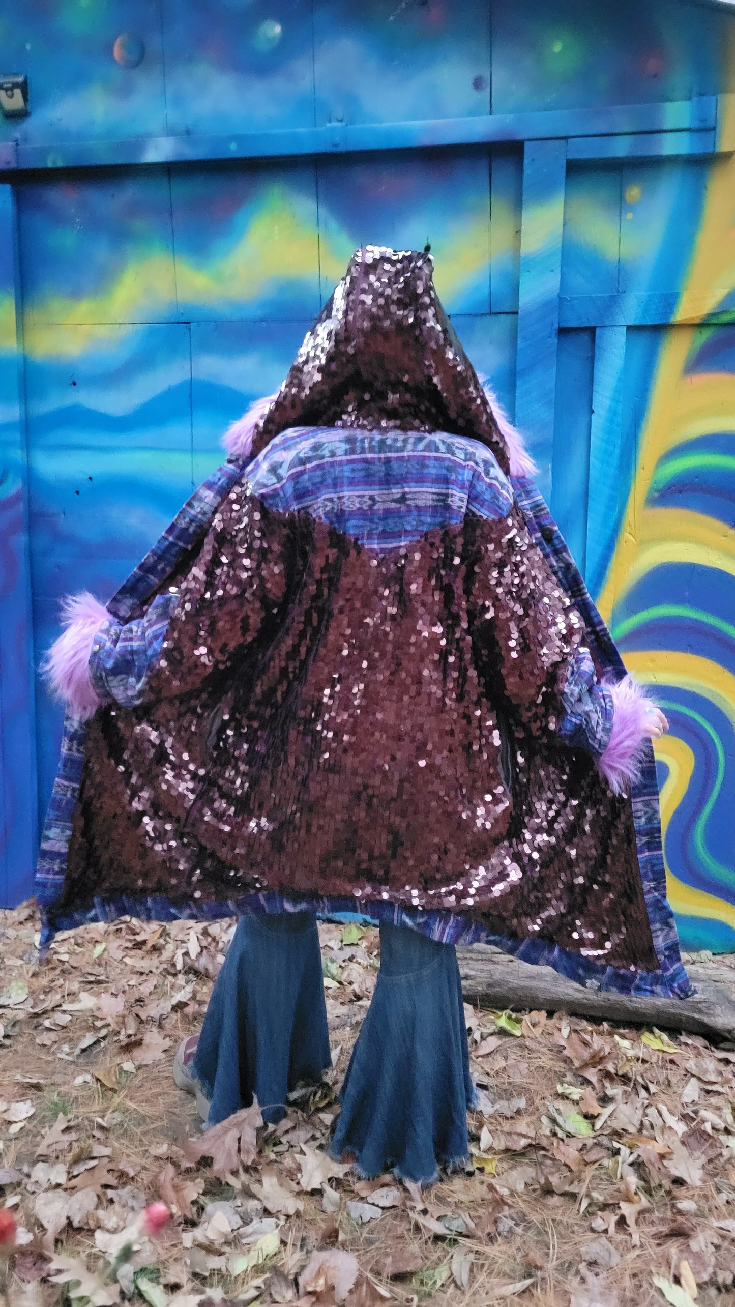 Sequin Cloak Vino