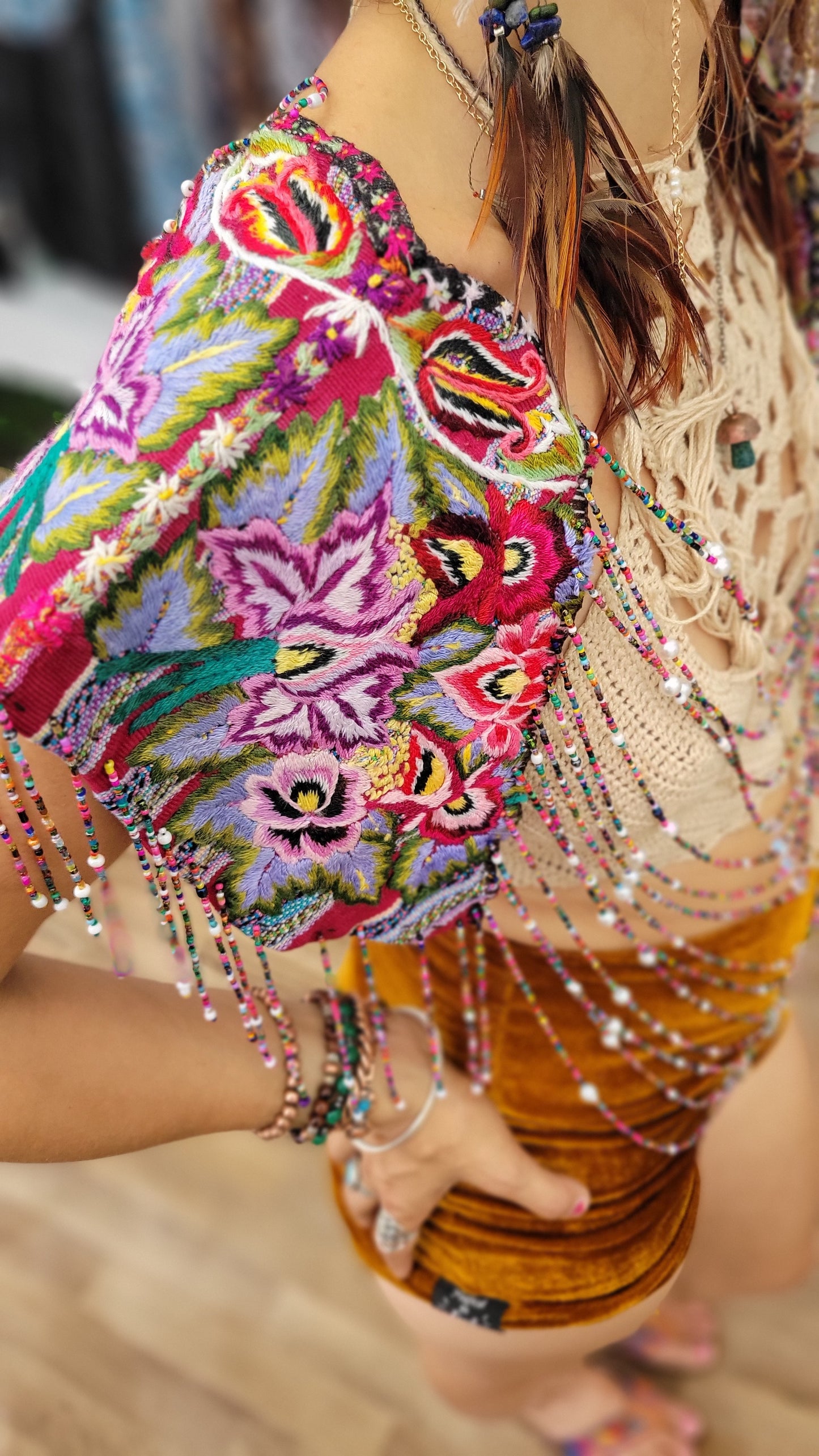 Beaded Goddess Top