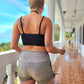 Booty Shorts Translucent Silver/Gold/Red