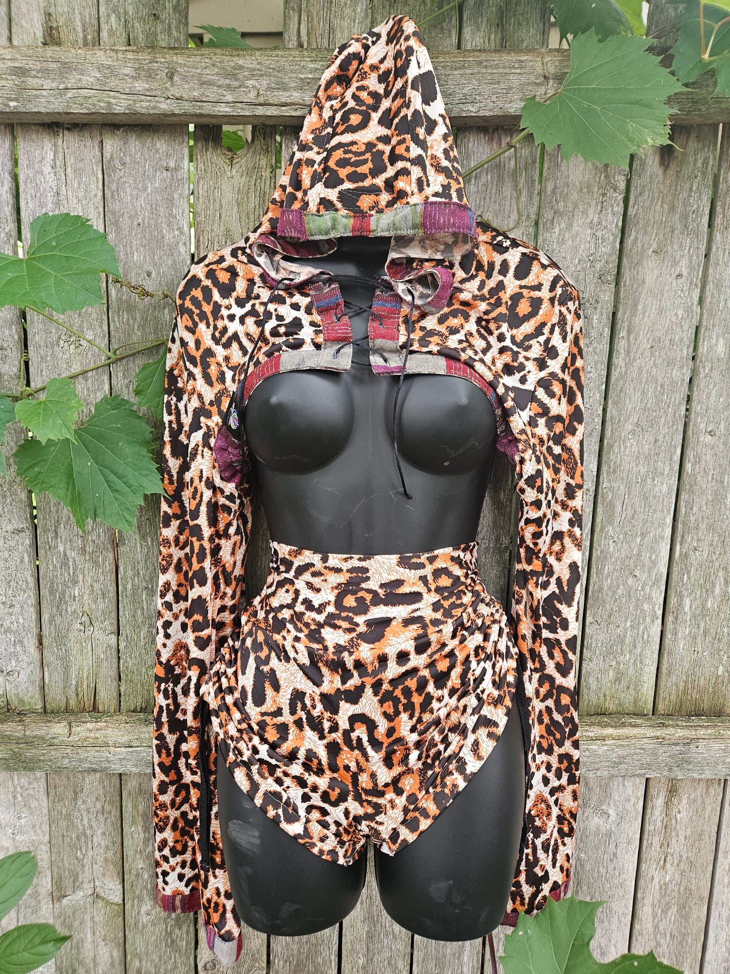 Hooded Shrug & Booty Short fit