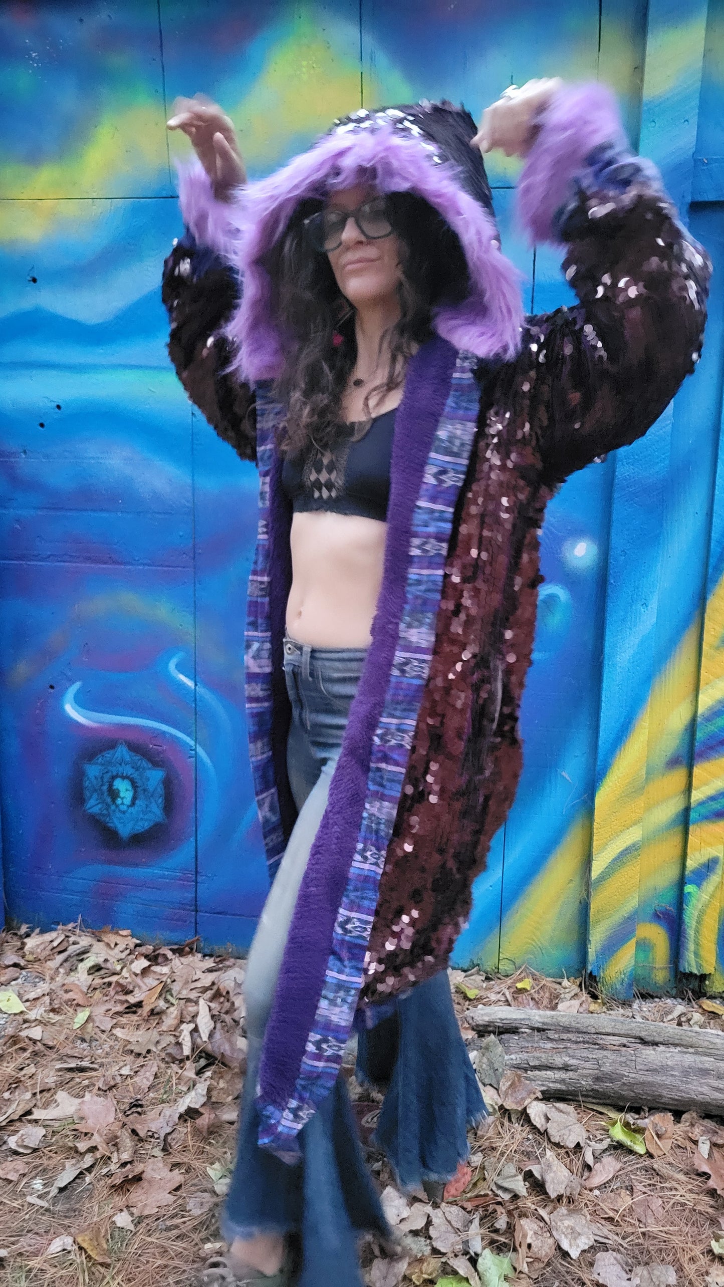 Sequin Cloak Vino