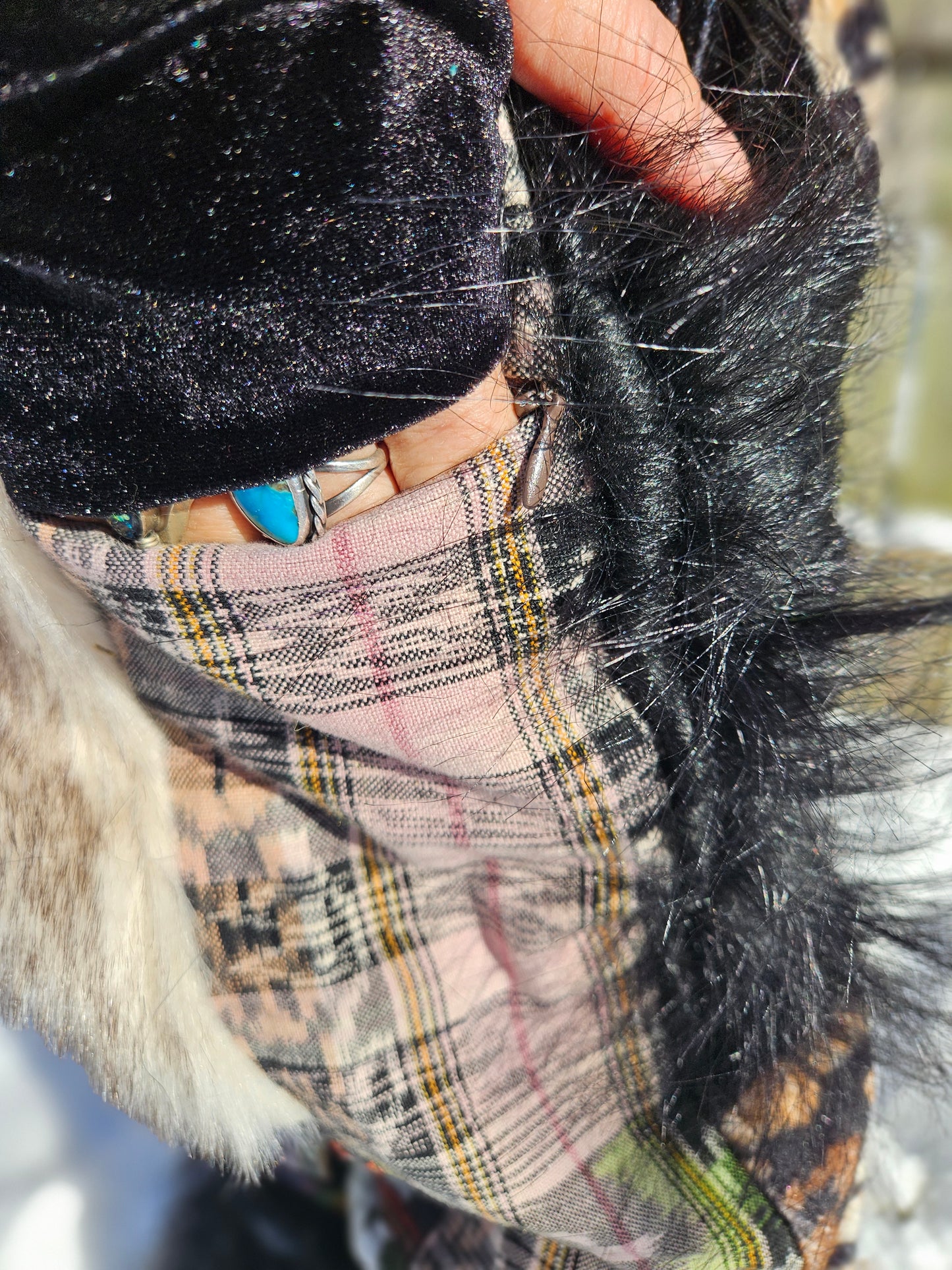 Patchwork Furry Jogger