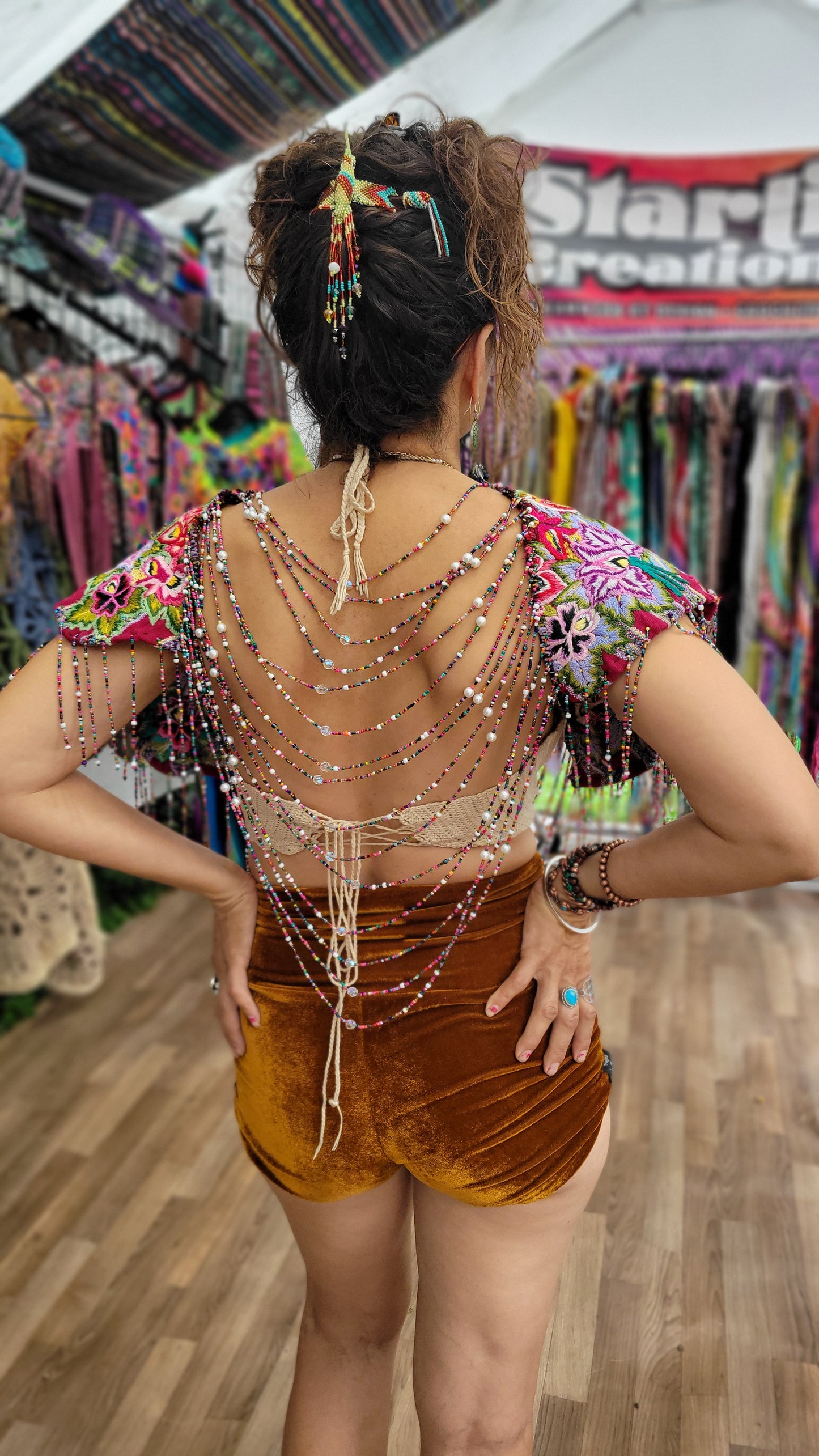 Beaded Goddess Top