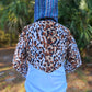 Hooded Jacket - Leopard / White Velvet