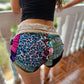 Patchwork Booty Shorts