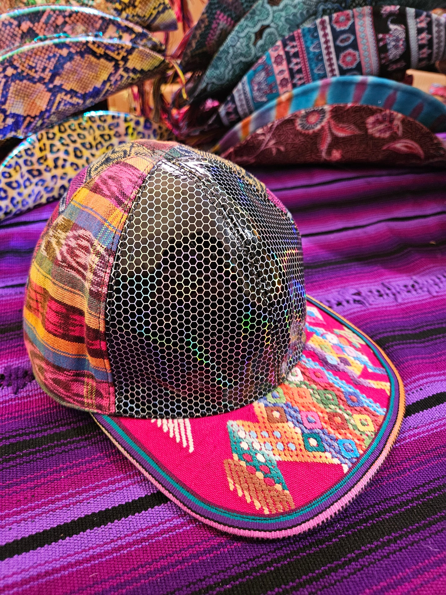 Six Panel Flat Brim Hat - Future Dancer