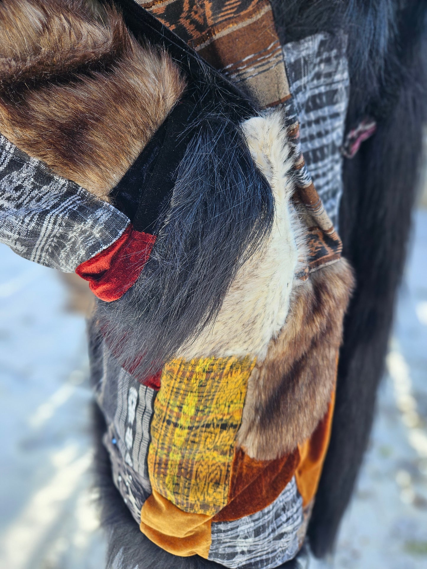 Patchwork Cloak - Artic Raver