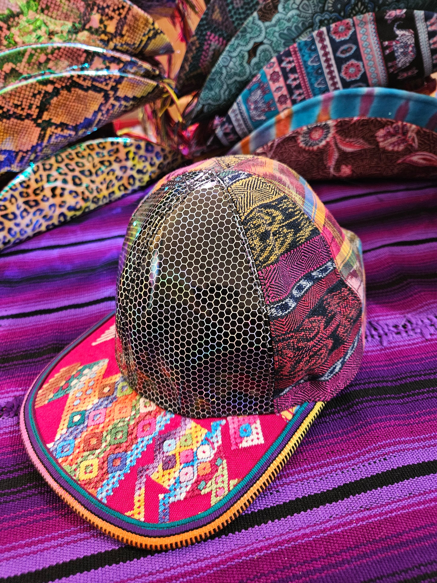 Six Panel Flat Brim Hat - Future Dancer
