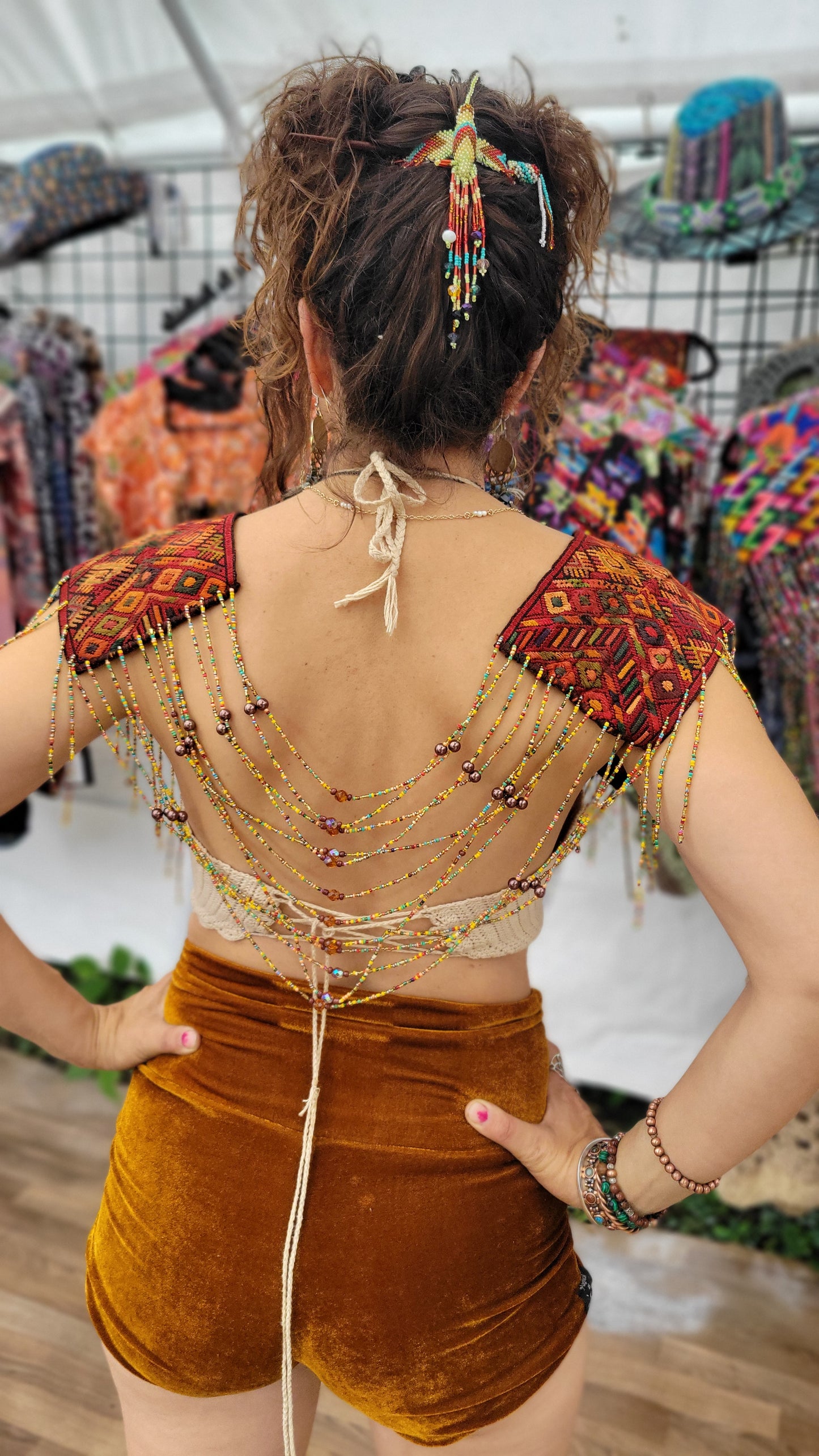 Beaded Goddess Top