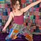 Patchwork Harem Pants