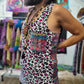 Festival Tank Top - Purple Leopard / Black Velvet