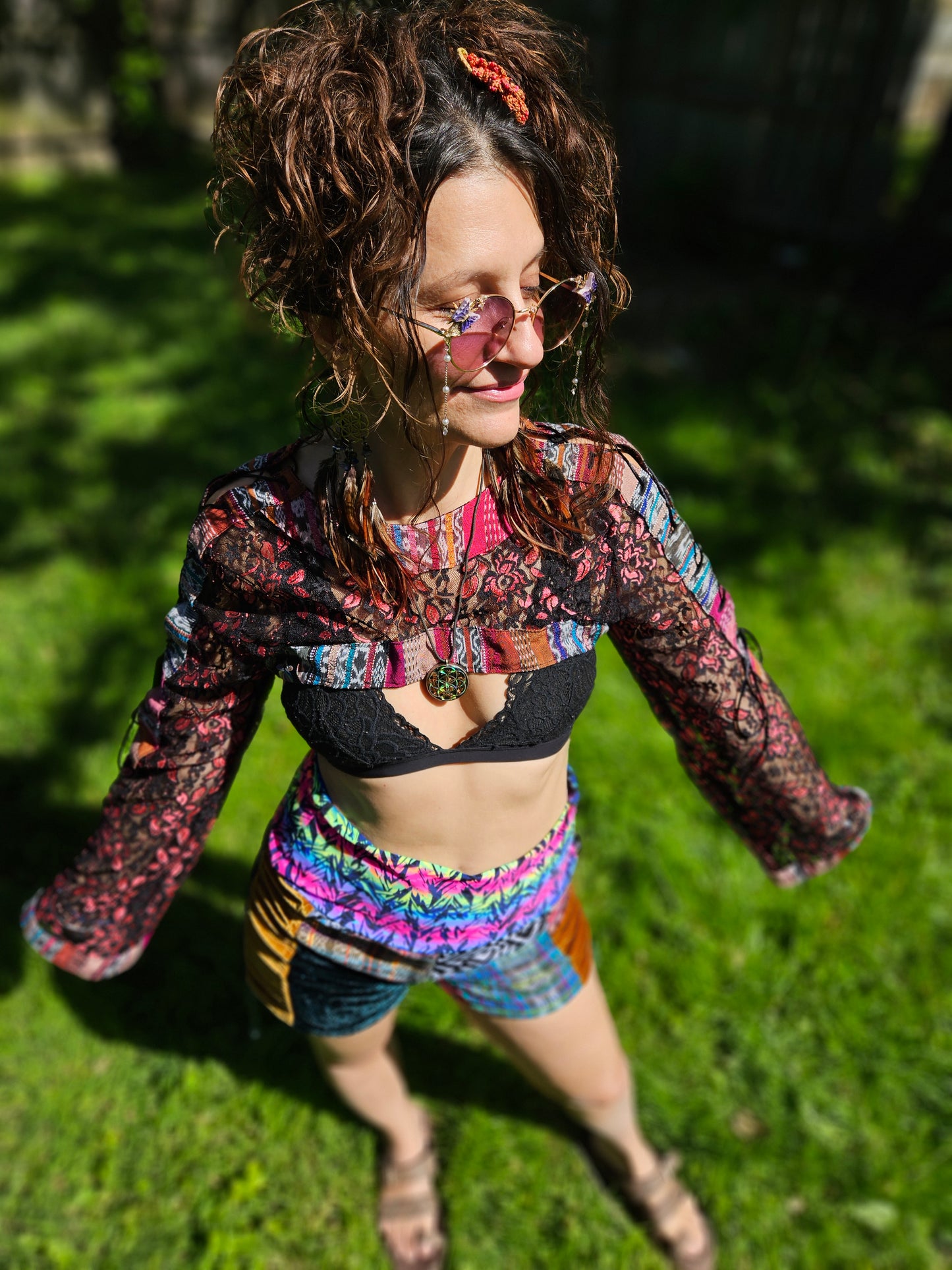 Lace Shrug - Roses are Red