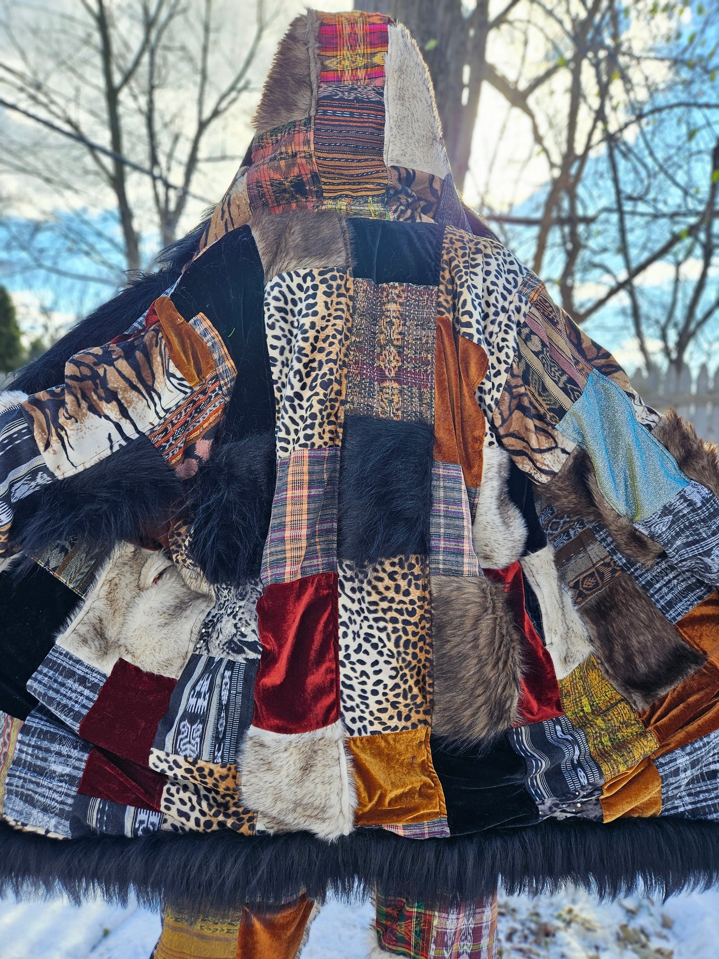 Patchwork Cloak - Artic Raver