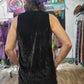 Festival Tank Top - Purple Leopard / Black Velvet