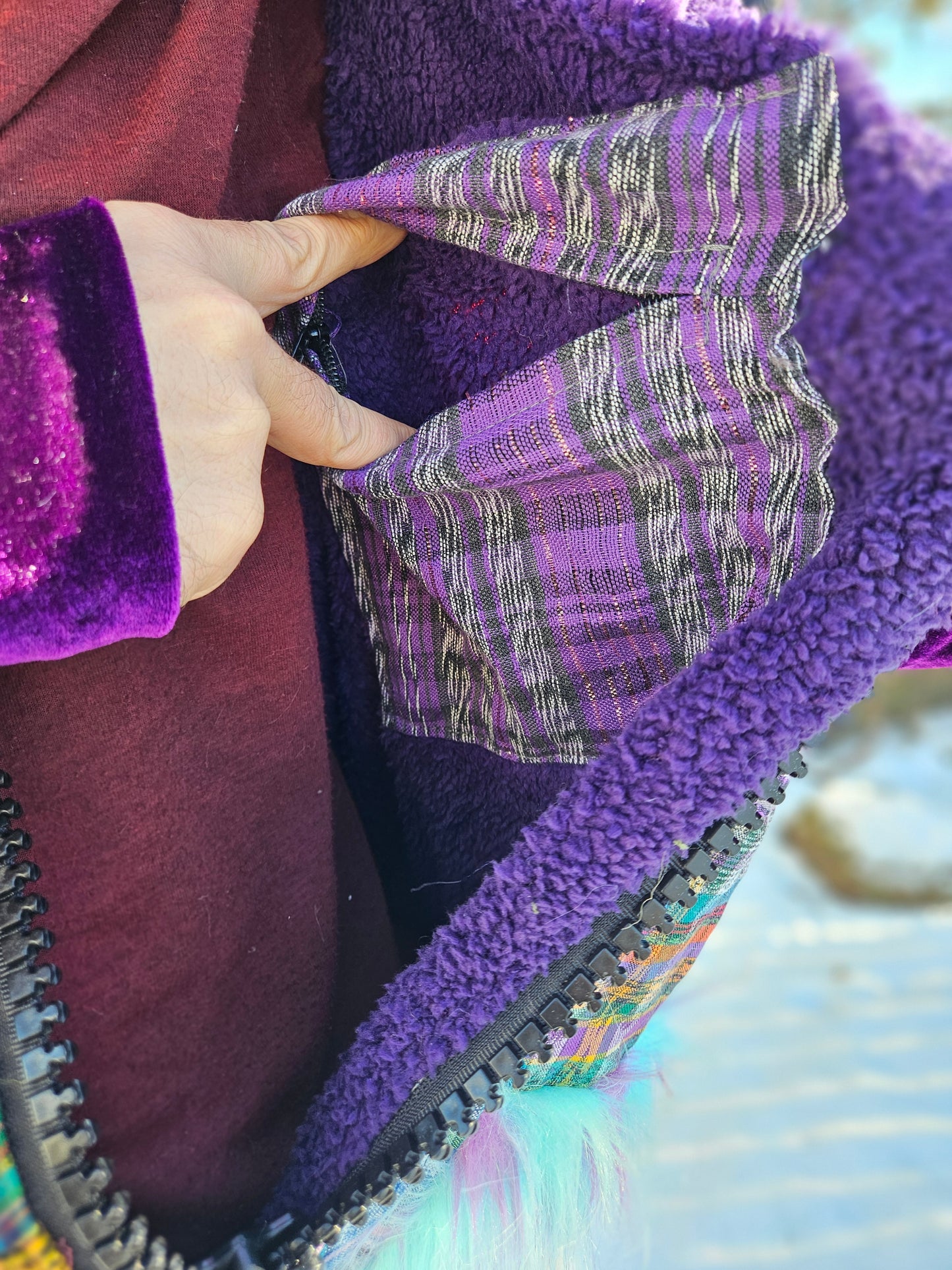 Patchwork Jacket - All Fluffed Out