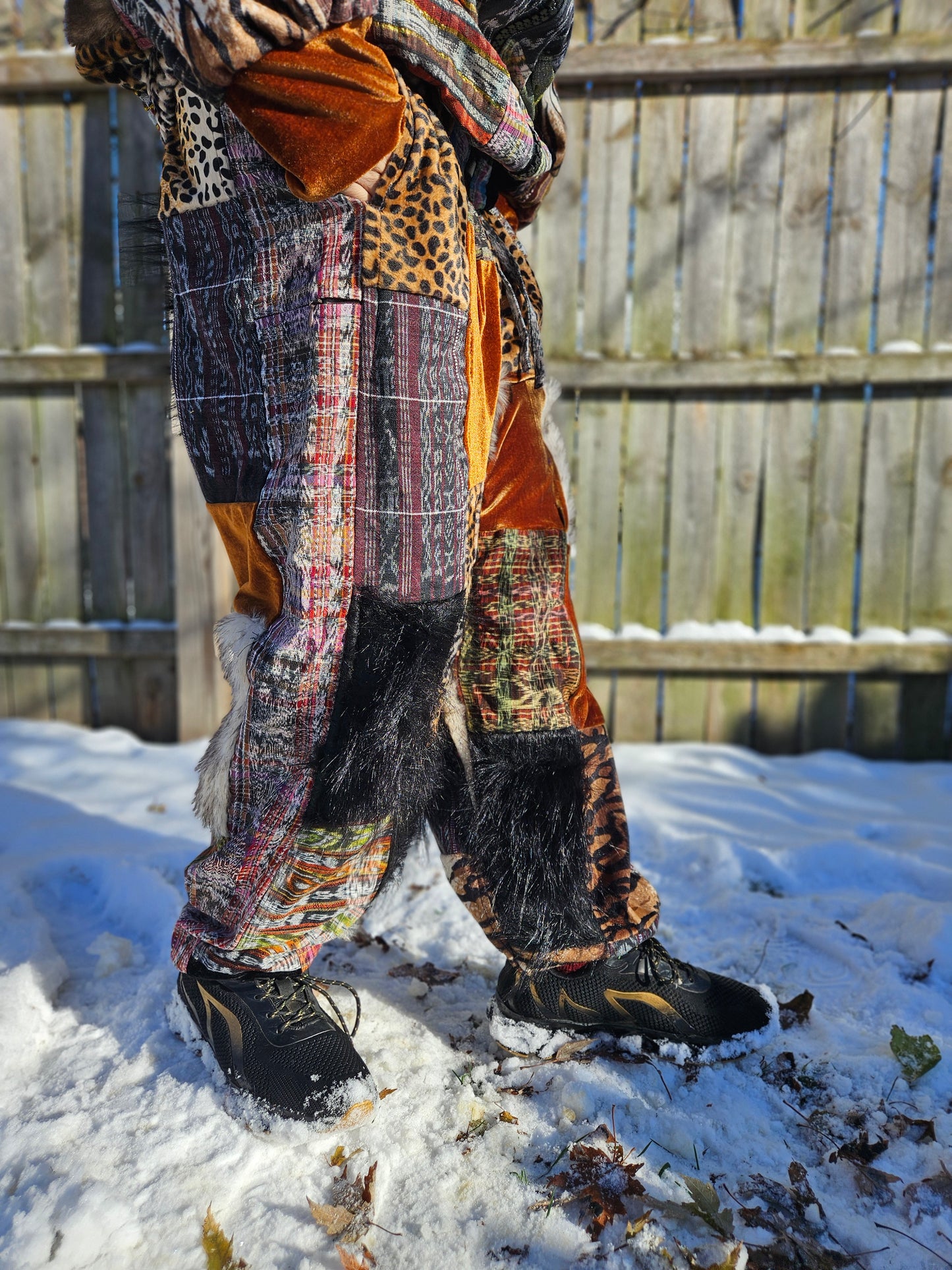 Patchwork Furry Jogger