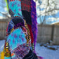 Patchwork Cloak - Fluffy Rainbow