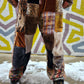 Patchwork Furry Jogger