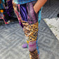 Patchwork Overalls