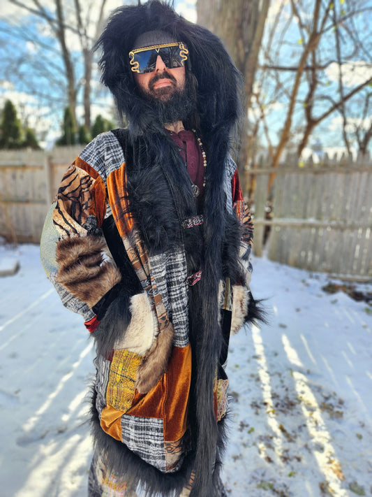 Patchwork Cloak - Artic Raver