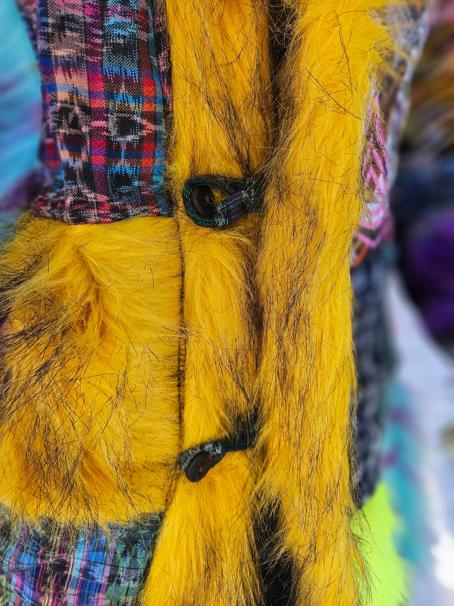 Patchwork Cloak - Fuzzy Dream