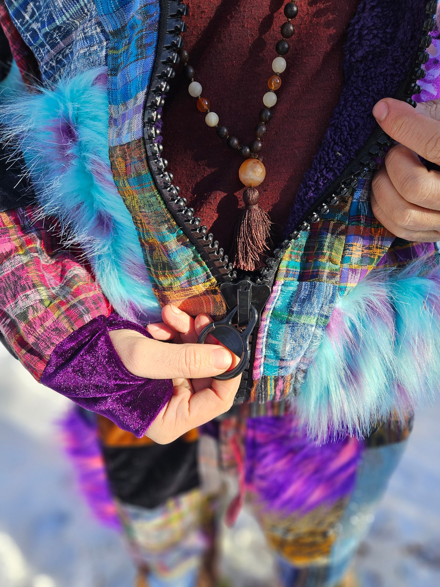 Patchwork Jacket - All Fluffed Out