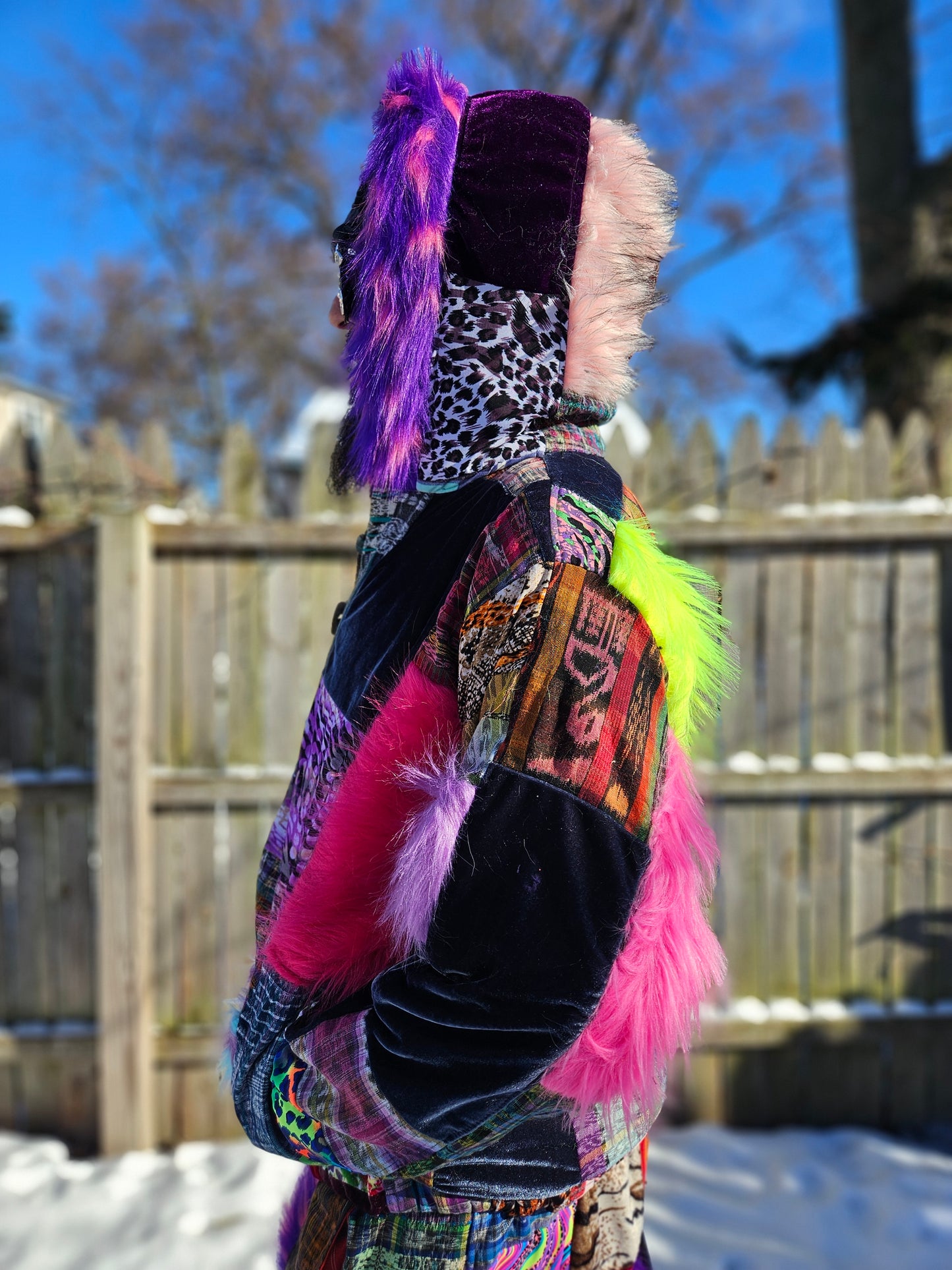 Patchwork Jacket - All Fluffed Out